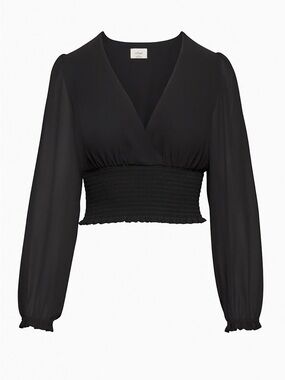 Aritzia Wilfred Wistful Blouse - Black